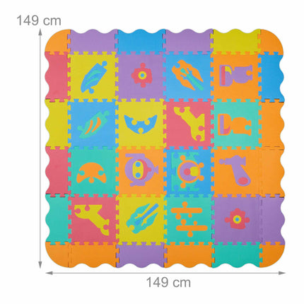 Pěnová podložka puzzle roboti