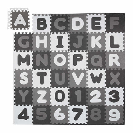 Pěnová podložka puzzle s abecedou a čísly