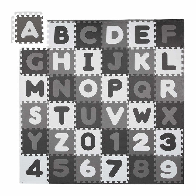 Pěnová podložka puzzle s abecedou a čísly