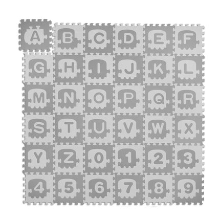 Pěnová podložka puzzle s abecedou a čísly