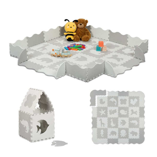Pěnová podložka puzzle se zvířecími motivy
