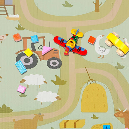 Pěnová podložka puzzle se statkem