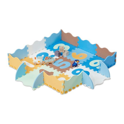 Pěnová podložka puzzle s čísly a okrajem