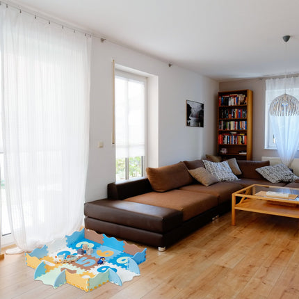 Pěnová podložka puzzle s čísly a okrajem