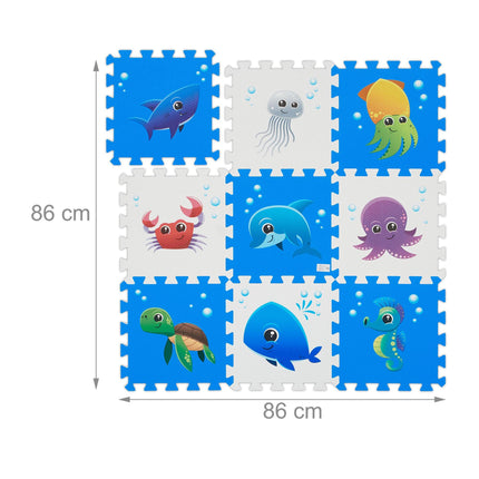 Pěnová podložka puzzle s mořskými zvířaty