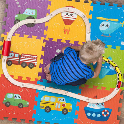 Pěnové puzzle s dopravními prostředky
