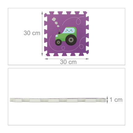 Pěnové puzzle s dopravními prostředky