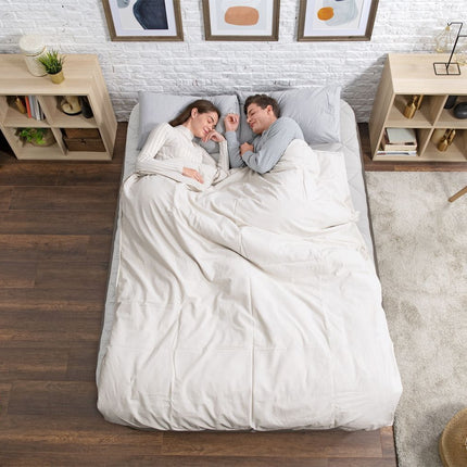 Queen Air Mattress with Built-In Pump, 203x152x51 cm