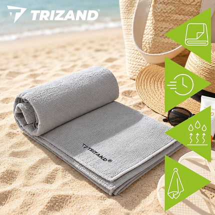 Quick-Drying Microfibre Towel 120 x 60 cm, 280 GSM, Dark Grey