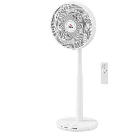 Tichý stojanový ventilátor s dálkovým ovládáním, 12 rychlostí, režim spánku