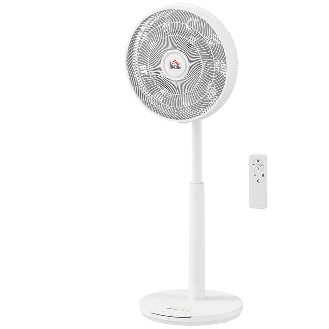 Tichý stojanový ventilátor s dálkovým ovládáním, 12 rychlostí, režim spánku