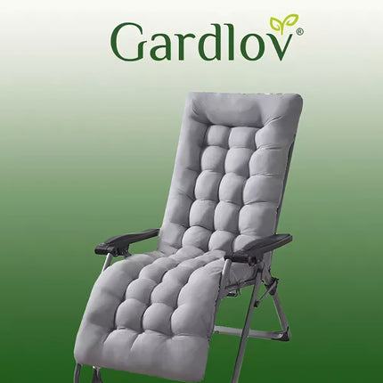 Prošívaný podsedák na zahradní lehátko, šedá 23490