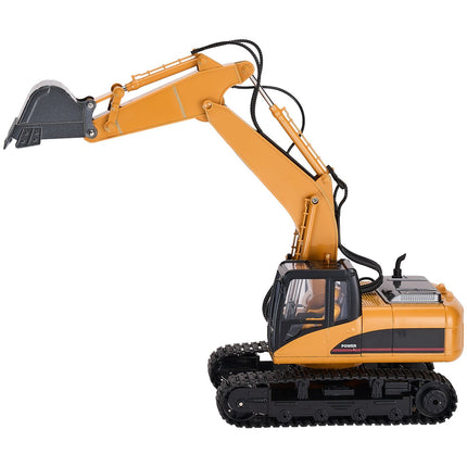 RC Excavator Toy, 1:14 Scale, 15-Channel, 2 Batteries