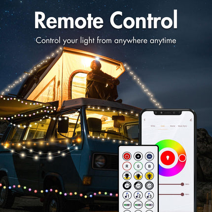 RGB světelný pásek s dálkovým ovládáním a WiFi Tuya IP65 3 m