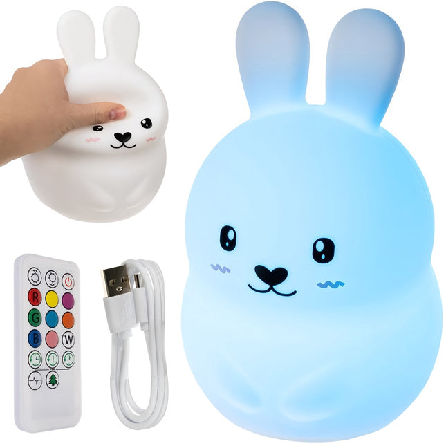 RGB noční lampička s dálkovým ovládáním – králík