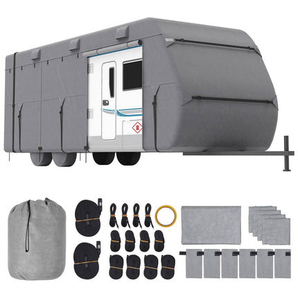 RV Cover for 18–20 ft Class A Trailers, 4 Tire Covers