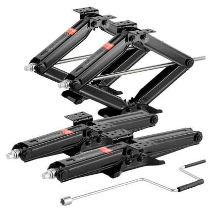 RV Scissor Jacks Set of 4, 6500 lb, 4–23.4 in
