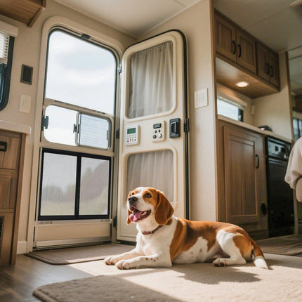 RV Screen Door Protector, 22.5 x 20 in, Aluminum Pet Guard