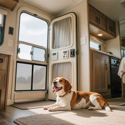 RV Screen Door Protector, Aluminum Pet Guard 26.5x20