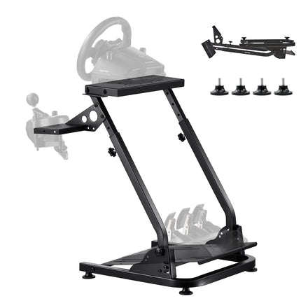 Racing Wheel Stand, Adjustable Foldable Carbon Steel