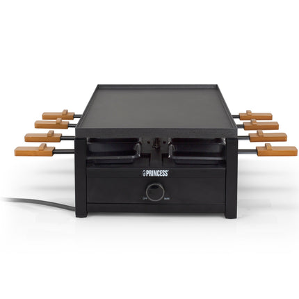 Raclette 162655 černá ocel, pro 8 osob.