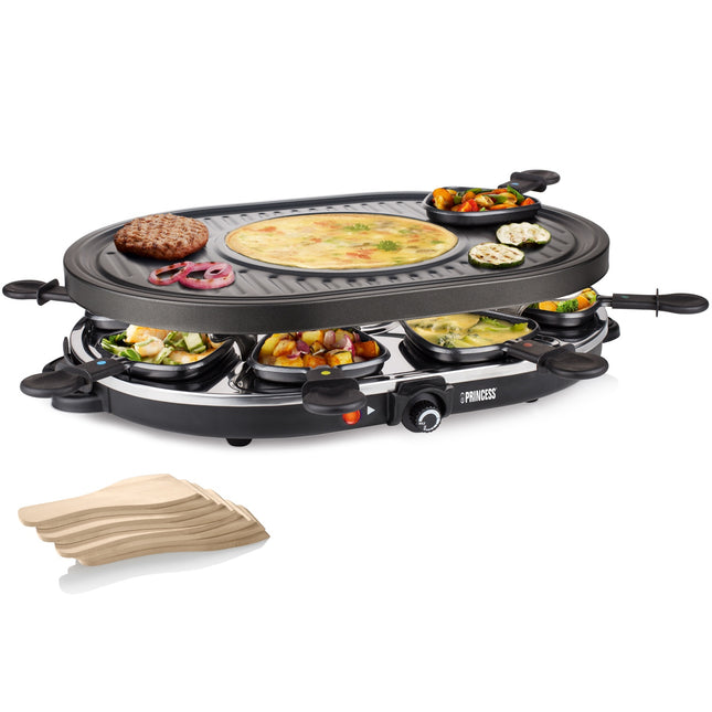 Raclette gril 8 oválný Party 162700 43X30cm grilovací deska