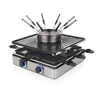 Raclette a fondue gril, 31x31cm, 1700W, 1.3L