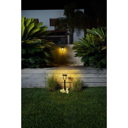 Radii nástěnná lampa solární ultra účinná LED 250lm černá