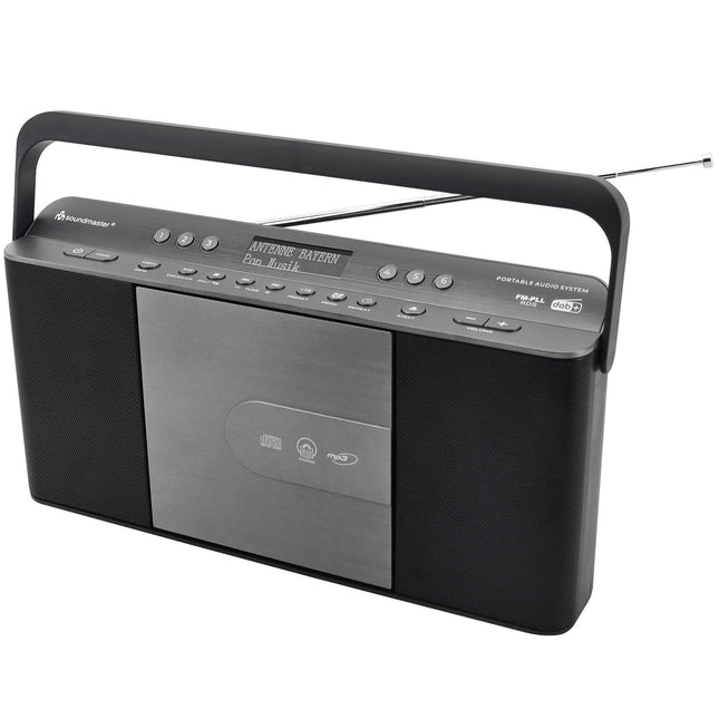 Přenosné rádio Quick Select s CD RCD1870SW černá/stříbrošedá