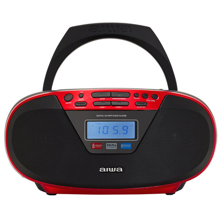 Rádio s CD přehrávačem a Bluetooth, červená