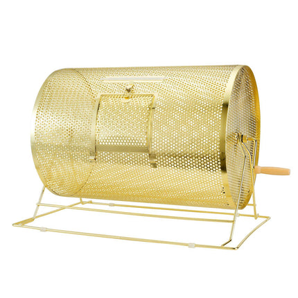 Raffle Drum Spinner, Brass-Plated, Holds 10,000 Tickets