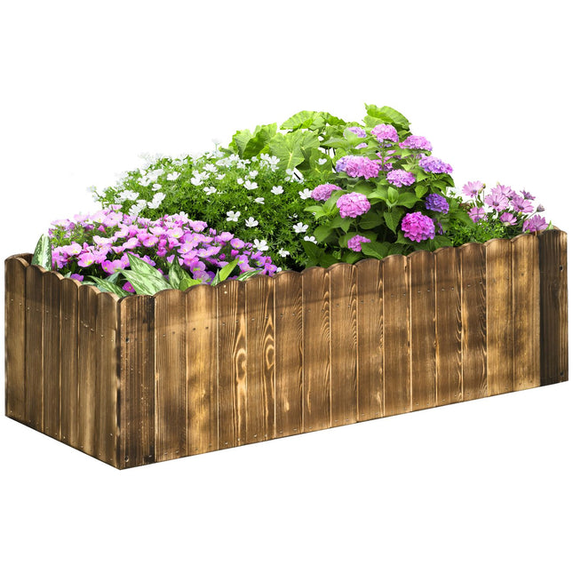 Vyvýšený záhon 100x40x30cm, jedlové dřevo, pro zeleninu a bylinky