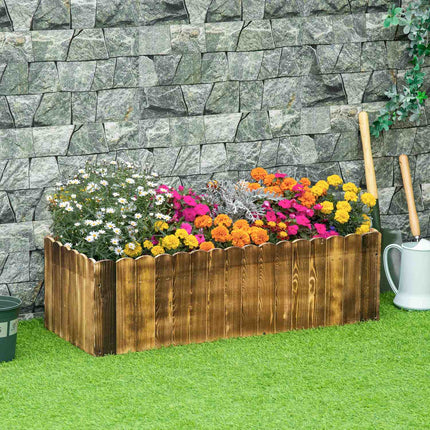 Vyvýšený záhon 100x40x30cm, jedlové dřevo, pro zeleninu a bylinky