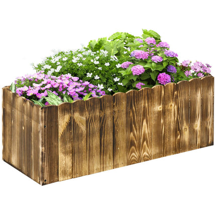 Vyvýšený záhon-truhlík, smrk, 80x33x30 cm - bylinky a zelenina