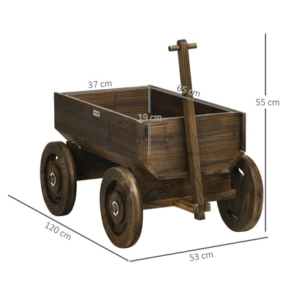 Dřevěný truhlík na květiny – 120x53x55 cm, nosnost 50 kg