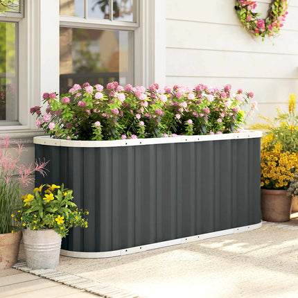 Raised Garden Bed, 61 cm Deep, Galvanized Steel