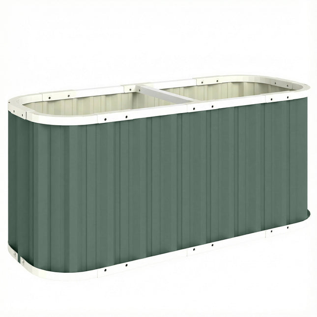 Verhoogd tuinbed, 61 cm diep, gegalvaniseerd staal