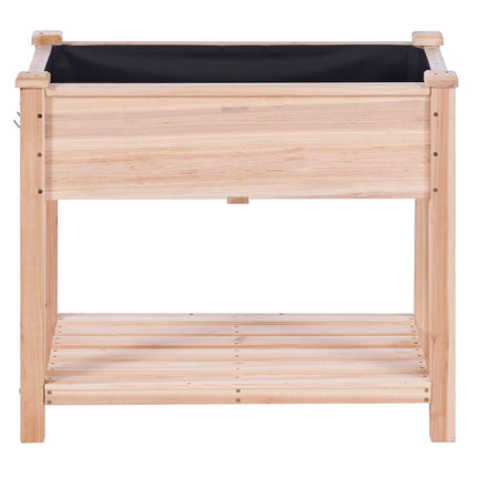 Raised Garden Bed, Fir Wood Planter With Legs 33.9x18.1