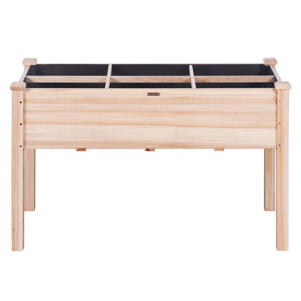Raised Garden Bed Planter, Fir Wood, 120x58x76 cm