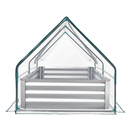 Raised Garden Bed With Greenhouse Cover, 1800x900x300mm