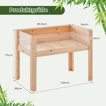 Vyvýšený záhon s odvodněním a průhlednými panely, 130L