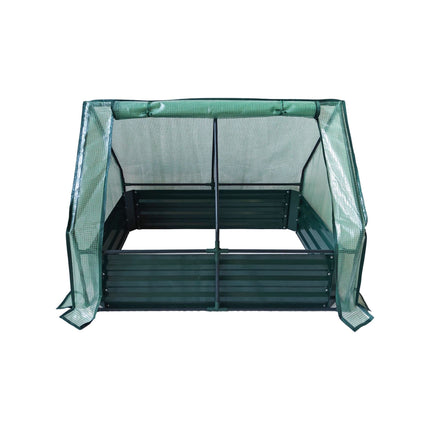 Raised Garden Bed with Greenhouse Cover
