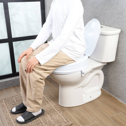 Raised Toilet Seat Riser, 4 Inch, 300 lb, Universal