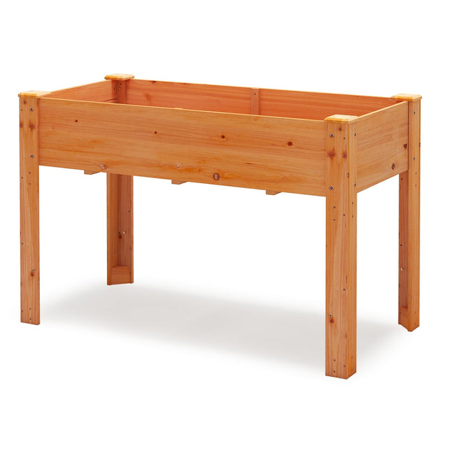 Verhoogd houten tuinbed met drainagegaten, 120x60x82 cm
