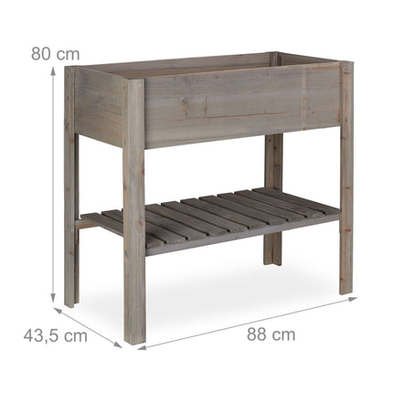 Raised bed Wood Grey