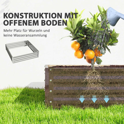 Steel garden bed - Flower, vegetable, herb planter