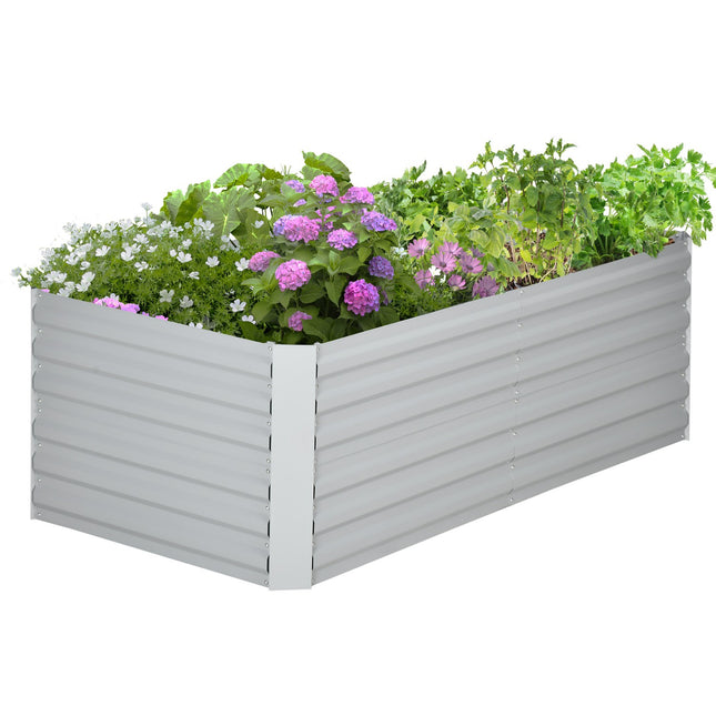 Stahl-Hochbeet - 180x90x60 cm für Pflanzen und Gemüse
