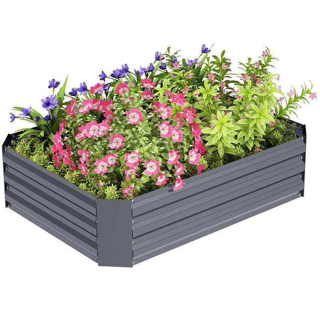Stahl-Hochbeet 120x90x30 cm - Stapelbar & langlebig