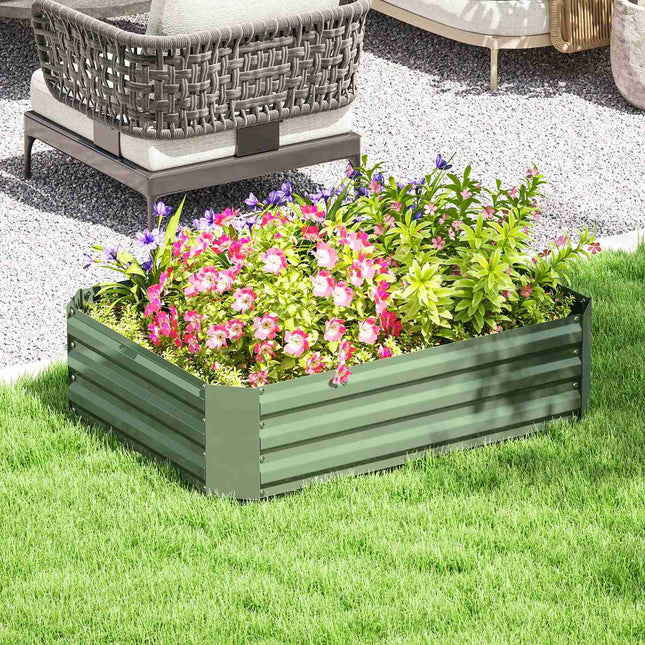 Stahl-Gartenbeet, stapelbar, 120x90x30 cm