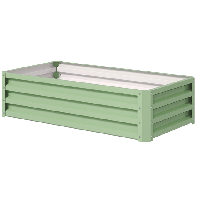 Steel garden bed, weatherproof, 120 x 60 x 30.5 cm